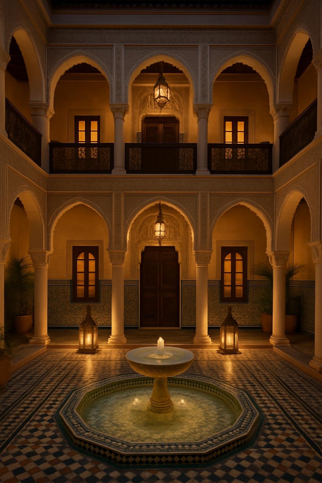 Traditioneller Riad mit Innenhof