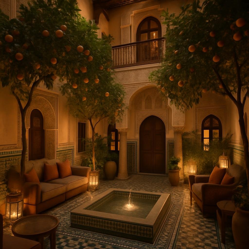 Boutique Riad mit Orangenbäumen